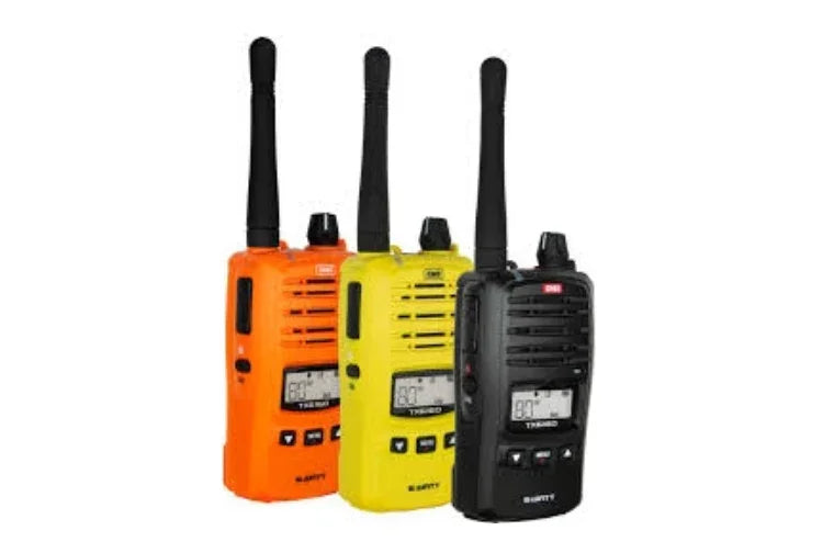 Collection of NEW PRODUCT - Yellow TX6160 Handheld Radios in a gallery layout