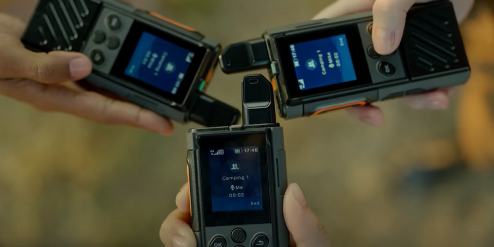 Collection of PoC, push to talk over cellular in a gallery layout