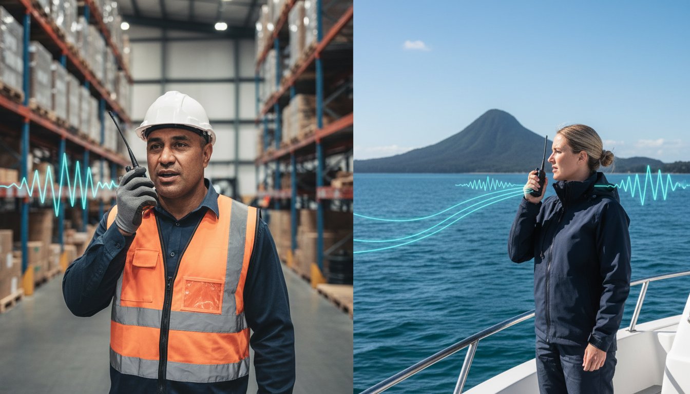 Collection of UHF vs VHF Radio: Which is Right for Your NZ Business? in a gallery layout