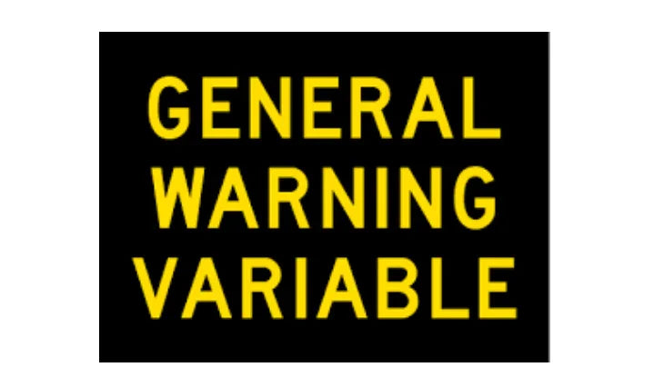 Variage Message Sign NZTA Variable Message Sign notes