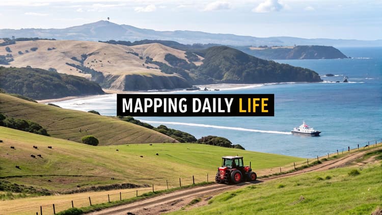 Collection of mapping with gps in New Zealand in a gallery layout