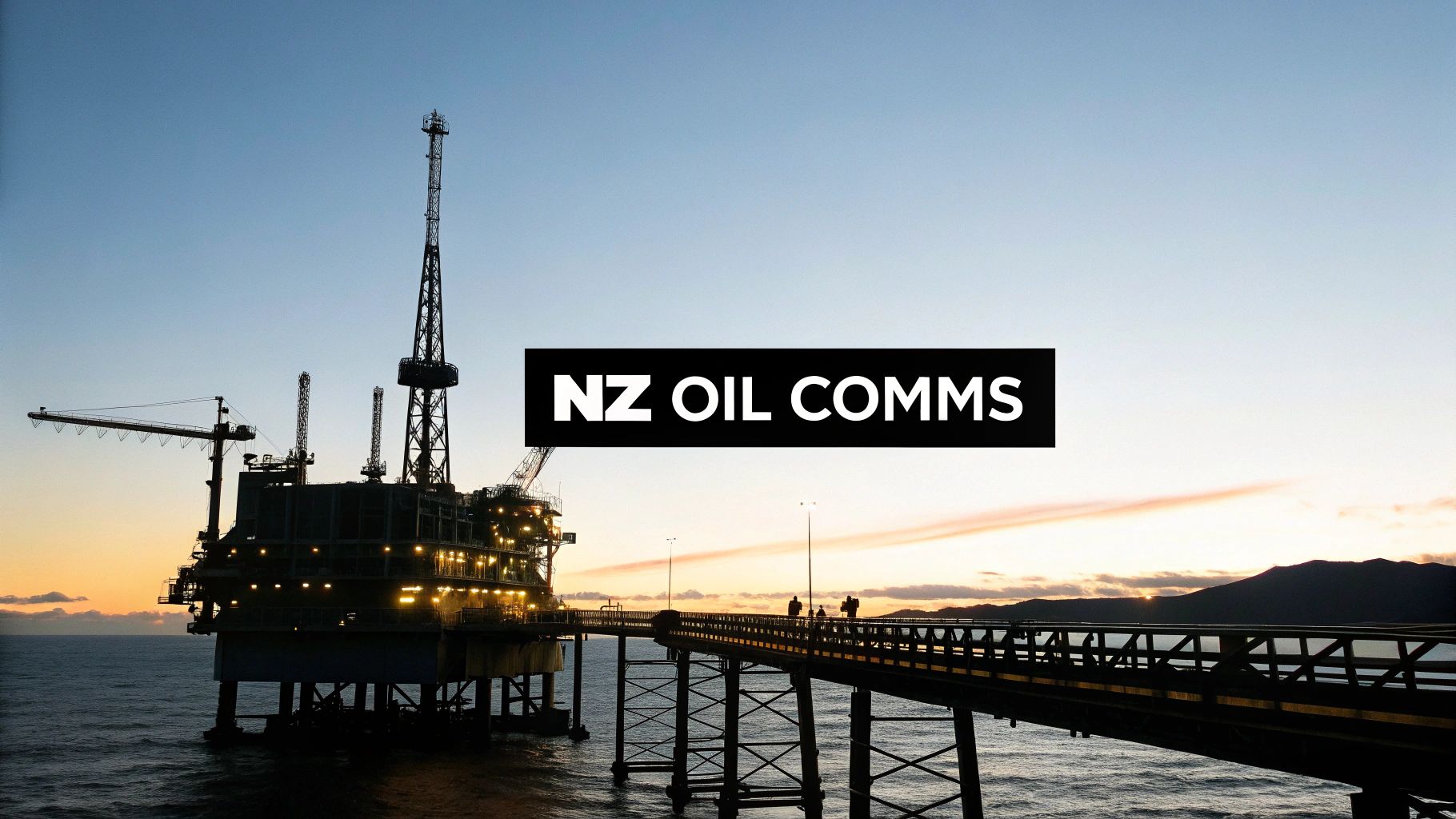 Collection of New Zealand oil and gas industry communications in a gallery layout