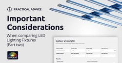 Collection of Considerations for LEDs in Use in a gallery layout