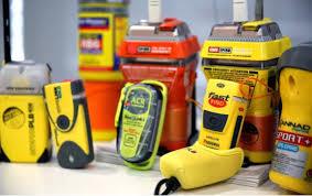 Collection of EPIRBs, PLBs and ELTs in a gallery layout