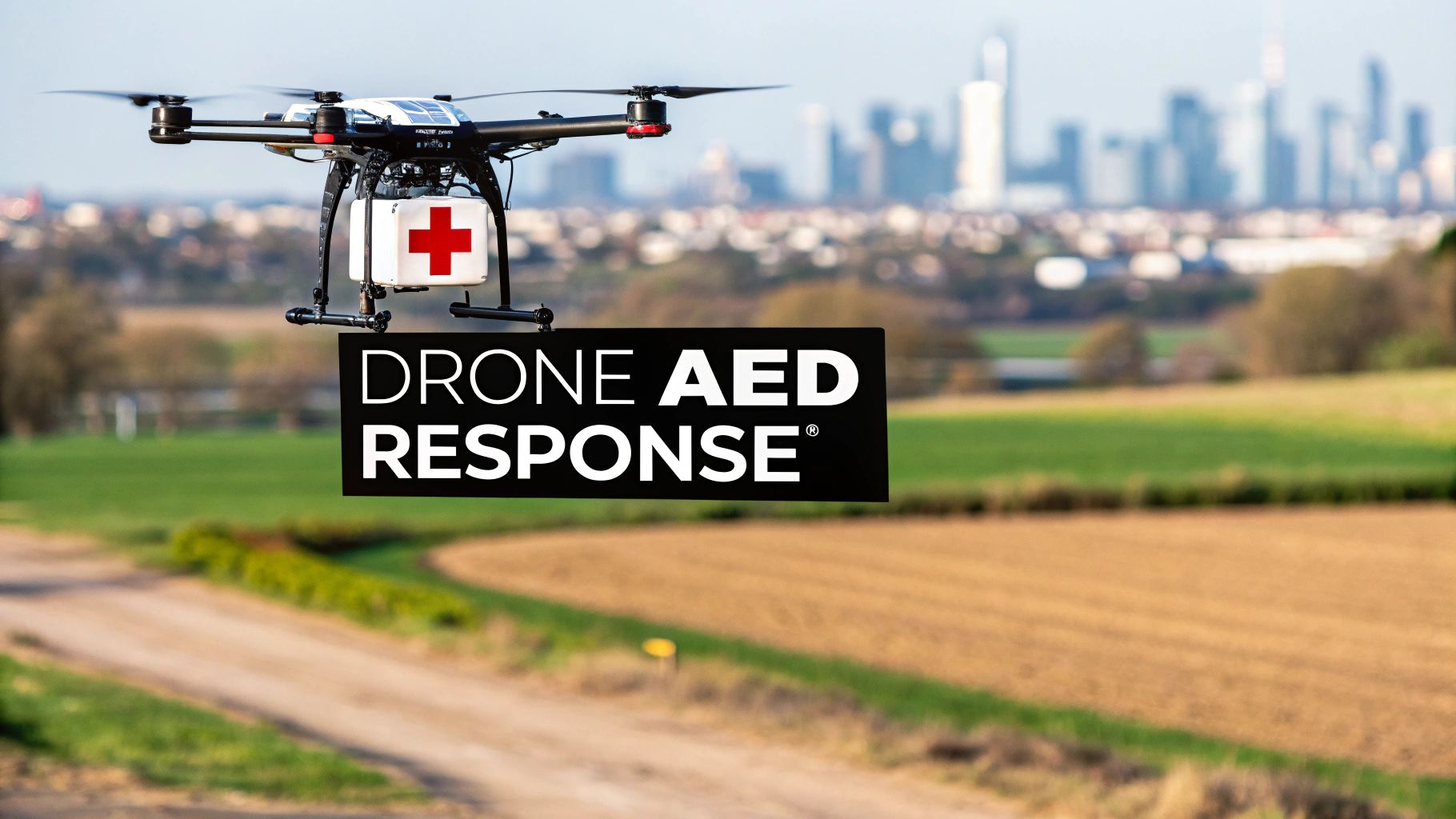 Collection of drone AED response speeds up in a gallery layout