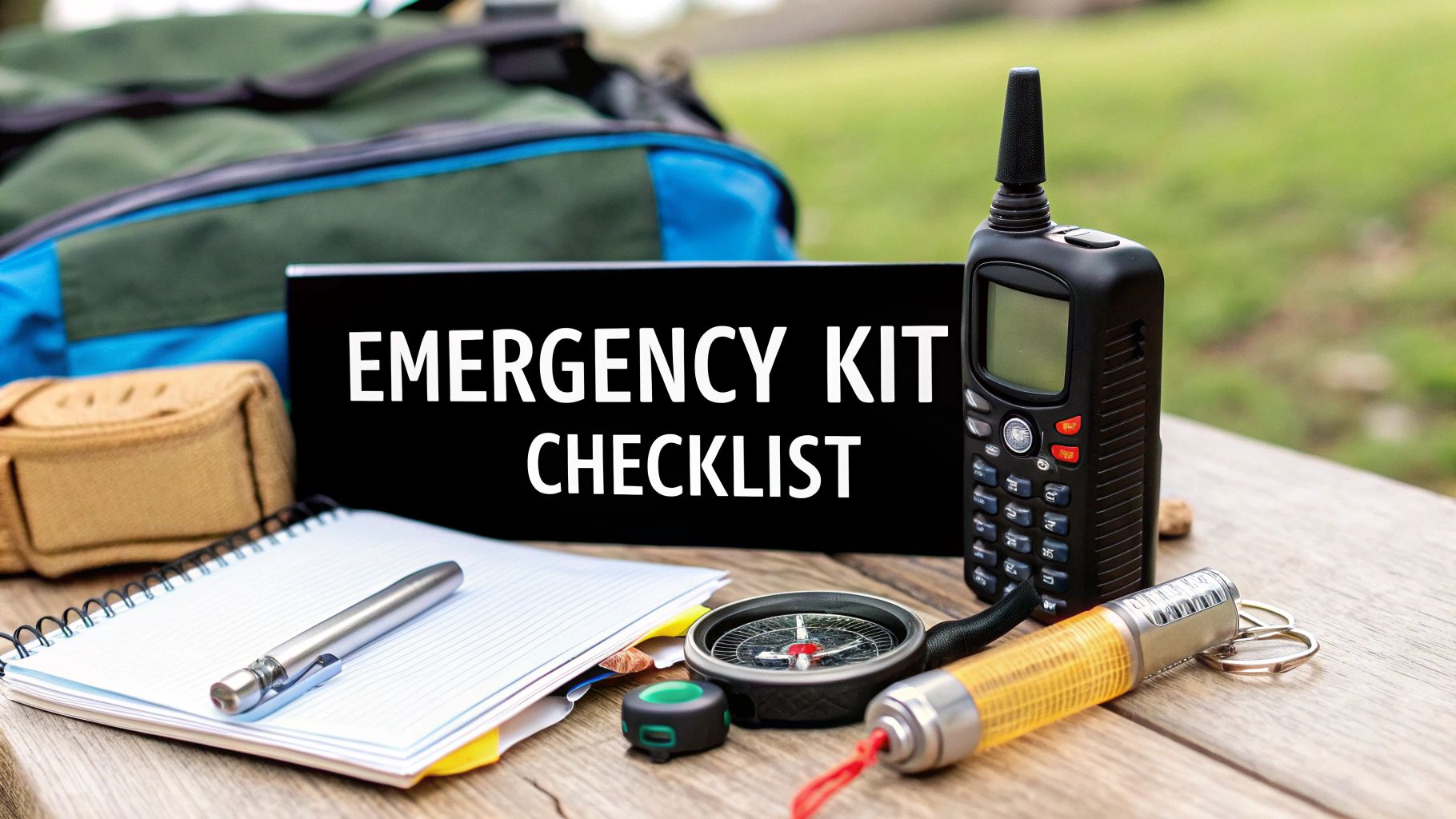 Collection of Emergency kit checklist in a gallery layout