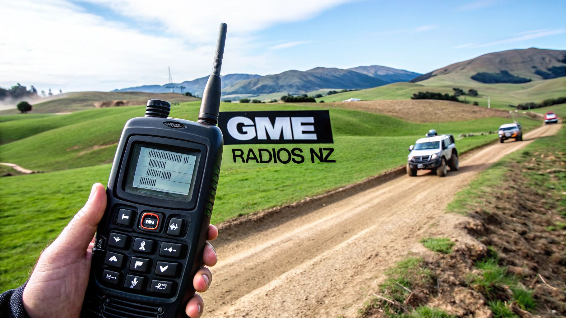 Collection of GME walkie talkies nz in a gallery layout
