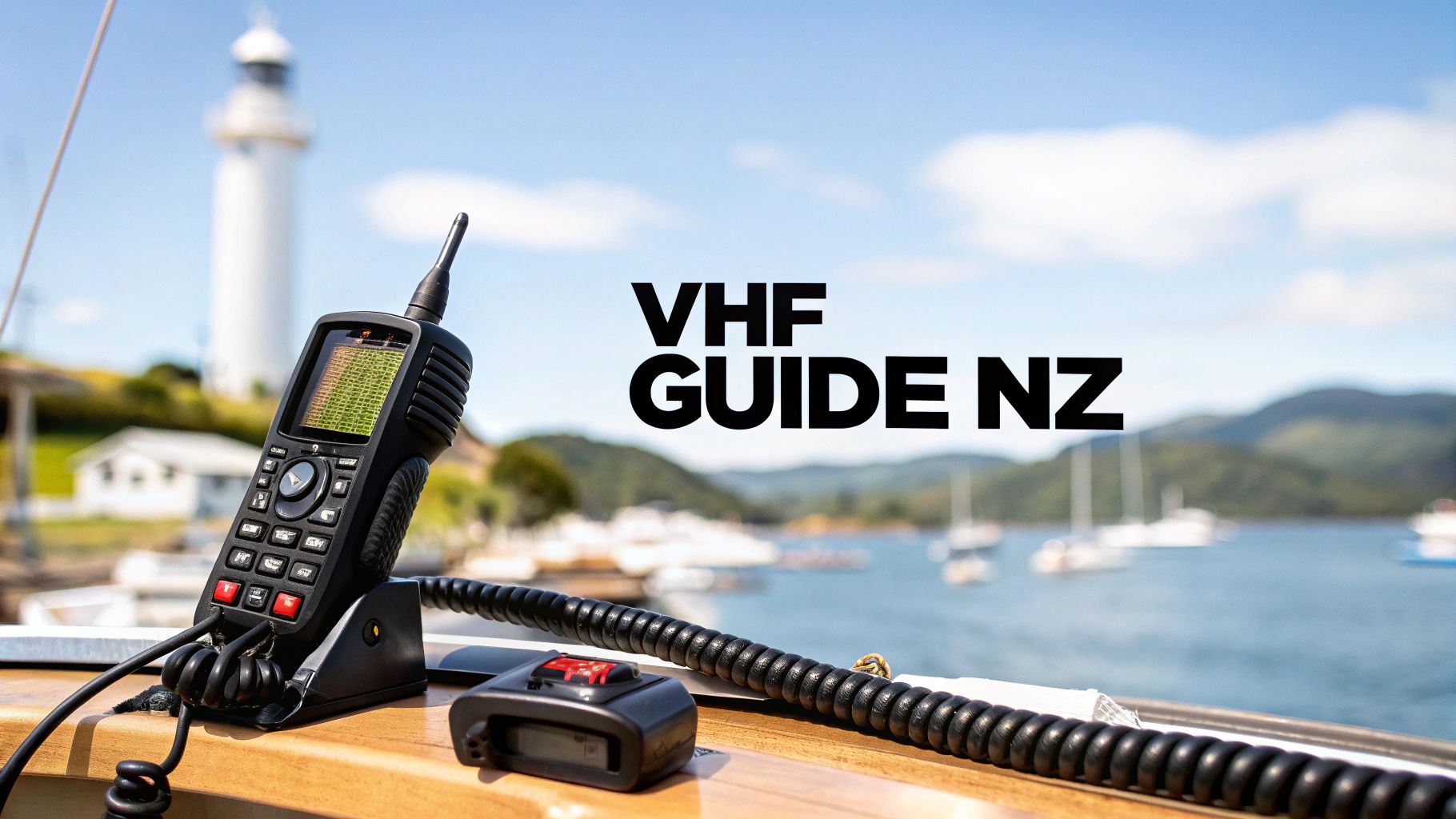 Collection of A Guide to VHF Radio Channels NZ in a gallery layout