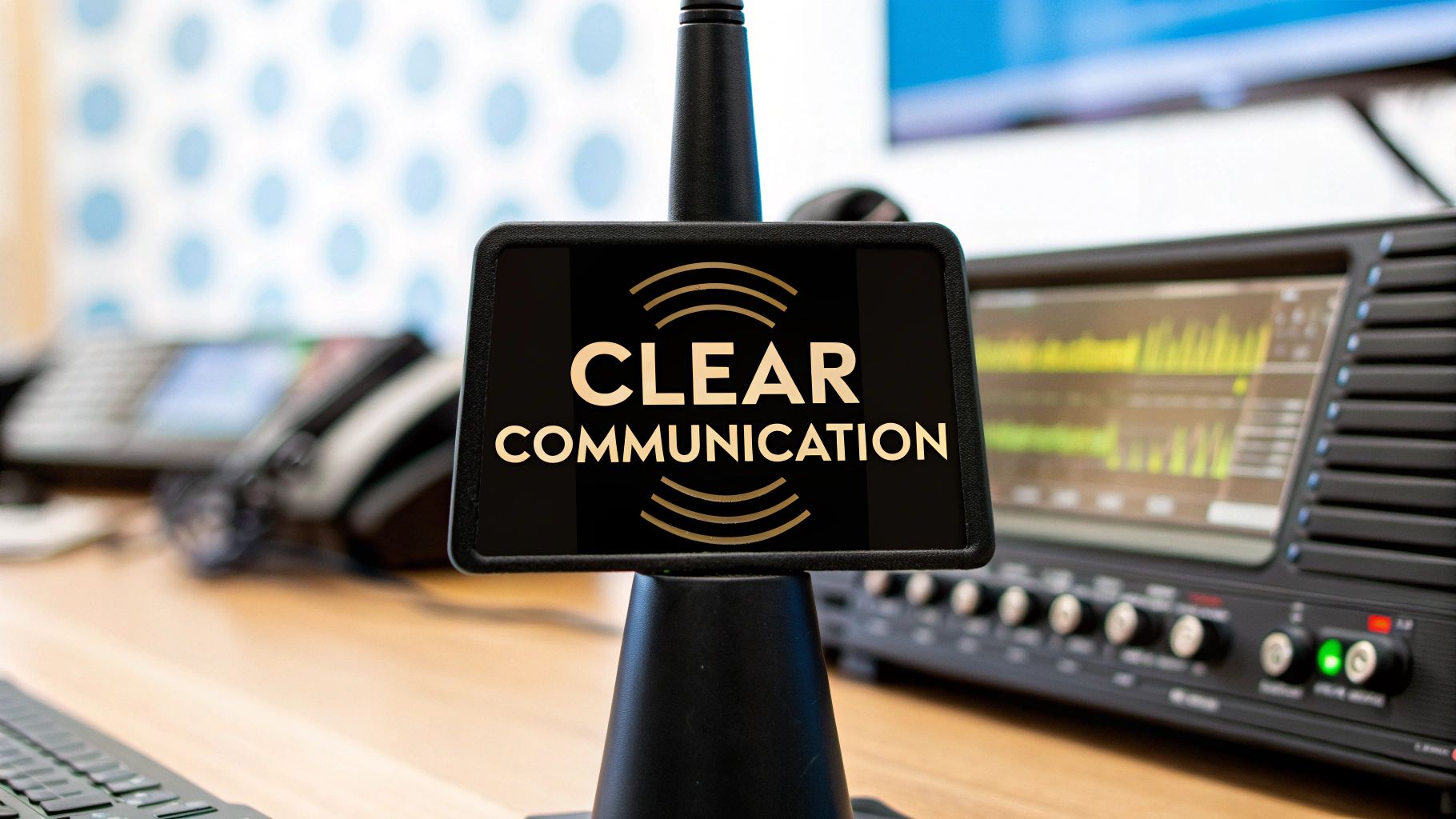 Collection of clear communications with the best speaker for the job in a gallery layout
