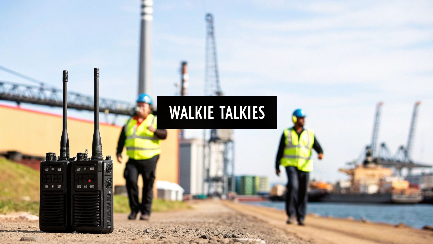 Collection of commercial and industrial two-way radio nz in a gallery layout