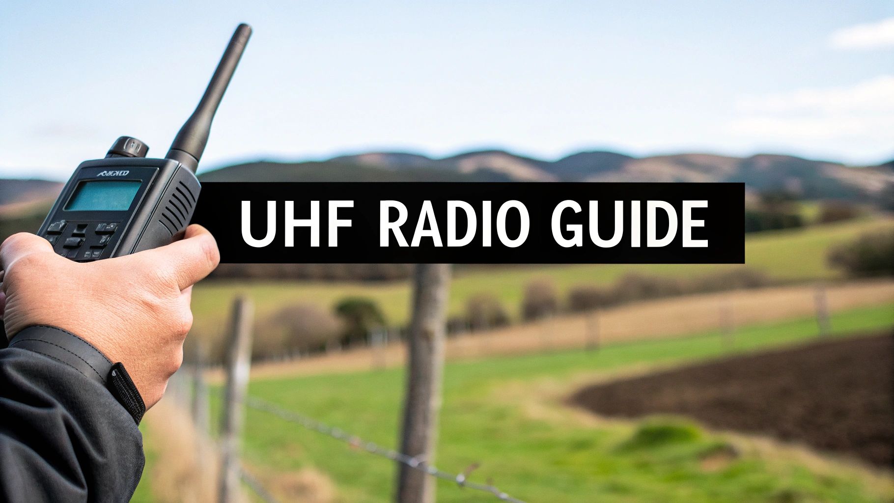Collection of UHF walkie talkie guide in a gallery layout