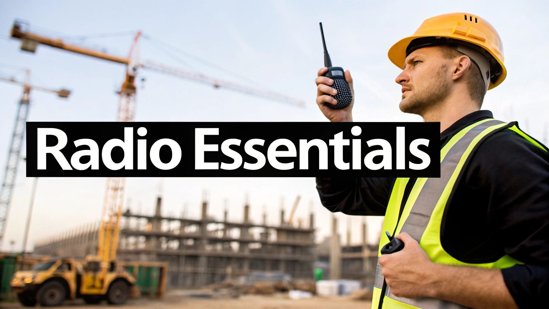 Collection of radio essentials for clear communications in a gallery layout