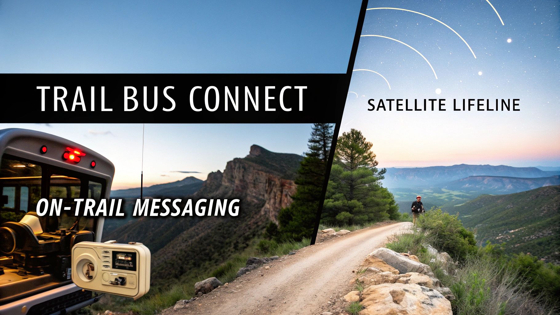 Collection of on trail messaging in a gallery layout