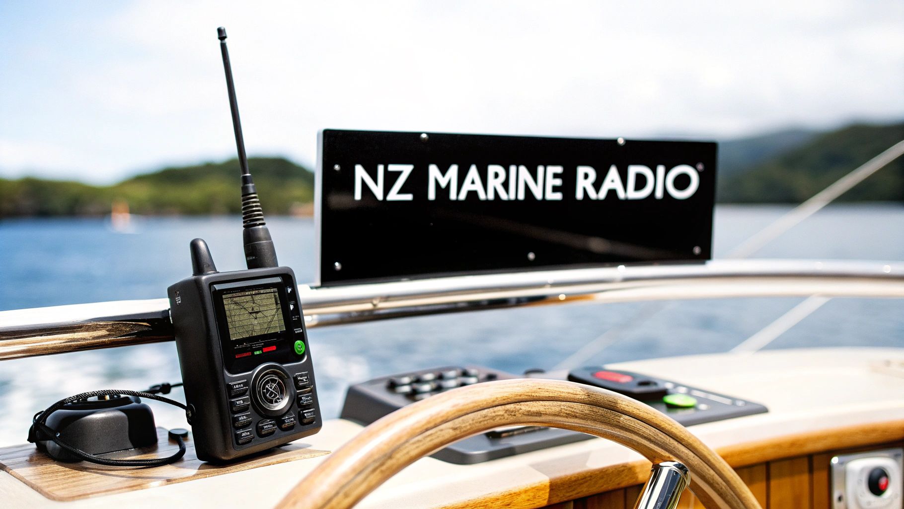 Collection of NZ marine radio frequencies in a gallery layout