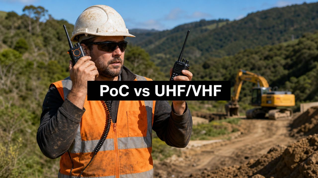 Collection of PoC Radios vs UHF VHF Radios NZ Worksites: Which Is Best? in a gallery layout