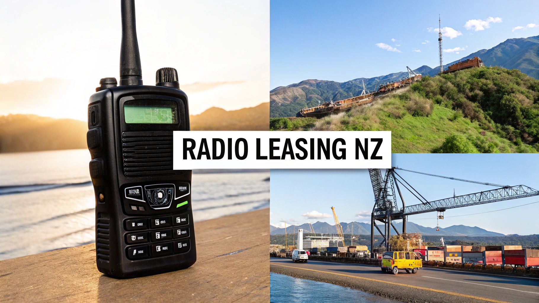 Collection of commercial radio leasing in New Zealand in a gallery layout