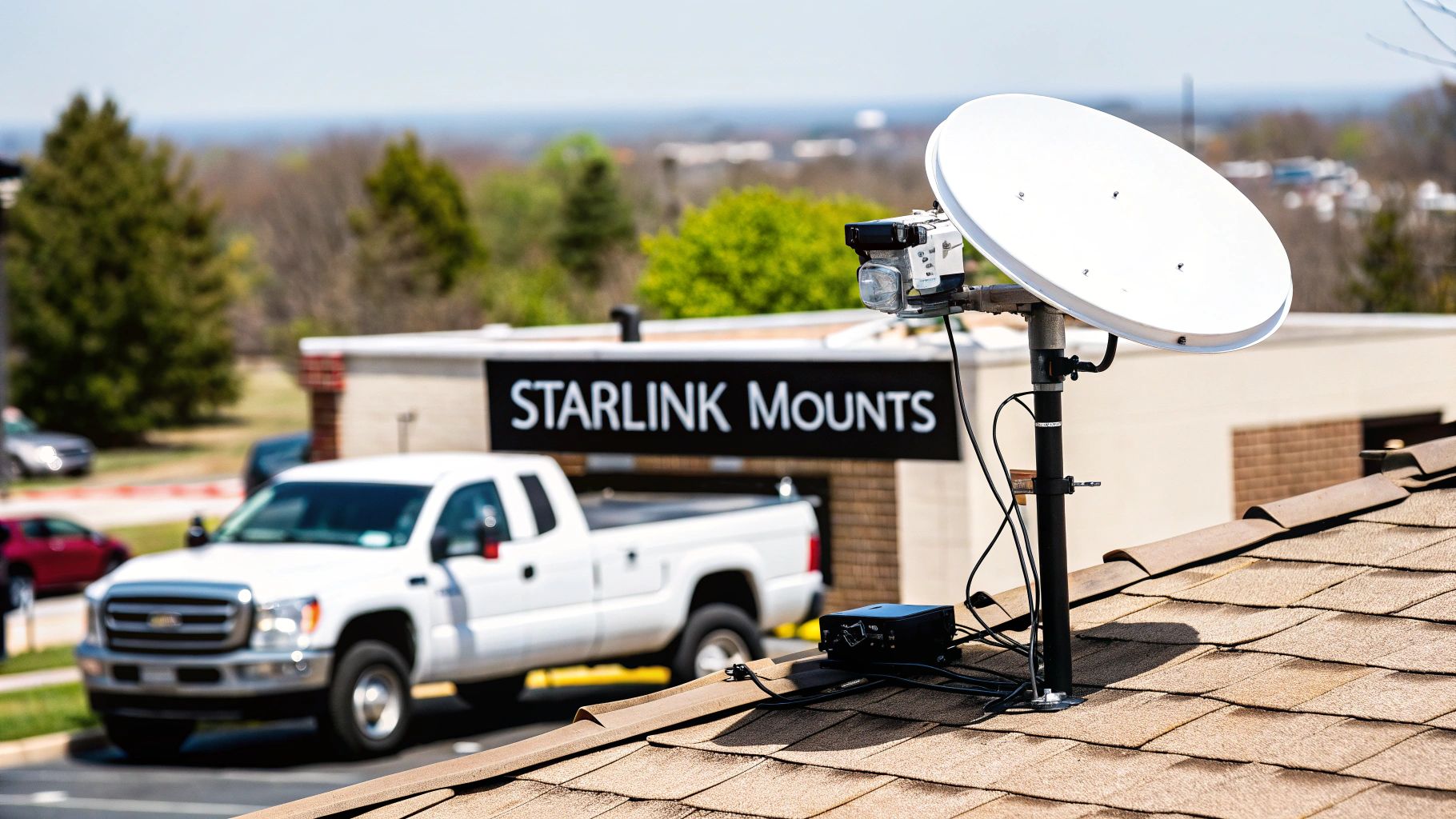 Collection of starlink mounting options for businesses in a gallery layout