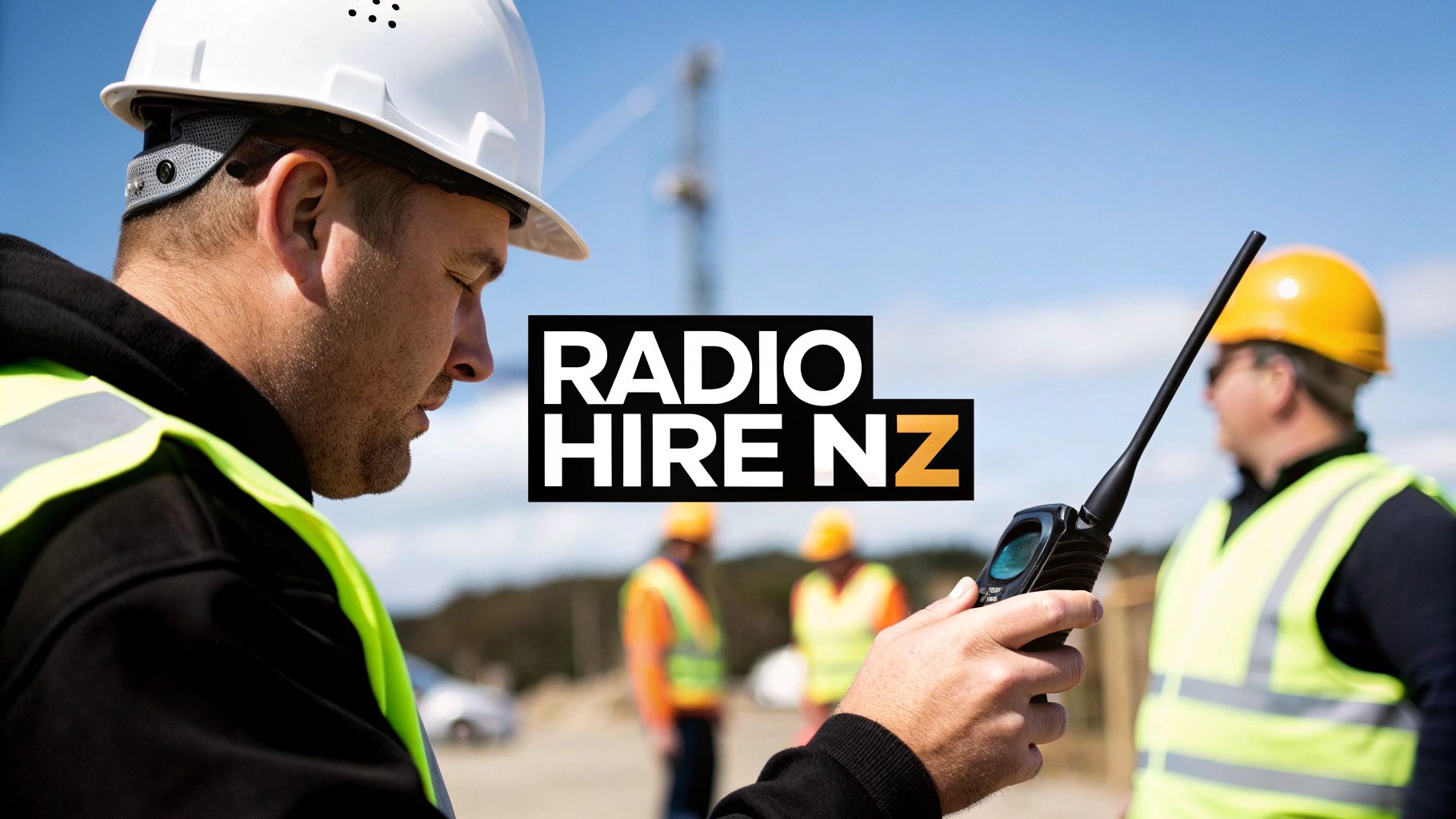 Collection of walkie talkie radio hire in New Zealand in a gallery layout