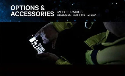 Collection of tait two-way radio accessories in a gallery layout