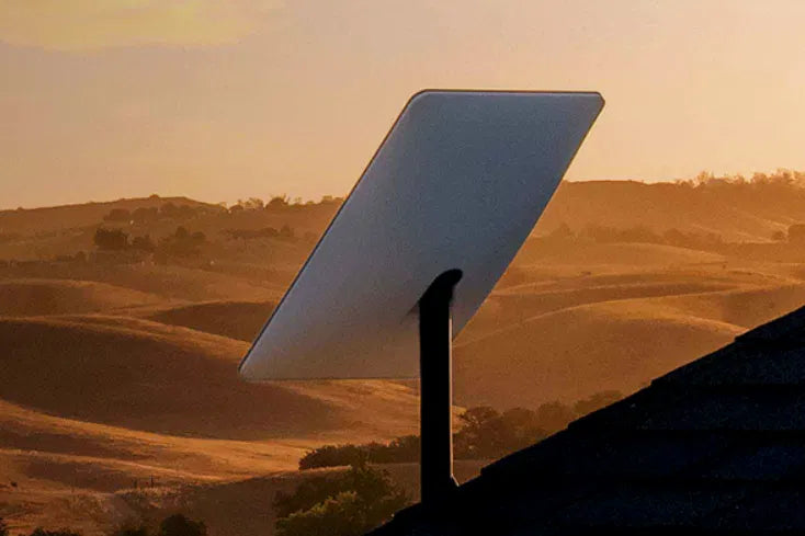 Starlink satellite internet outdoor antenna supplied and installed by Mobile Systems