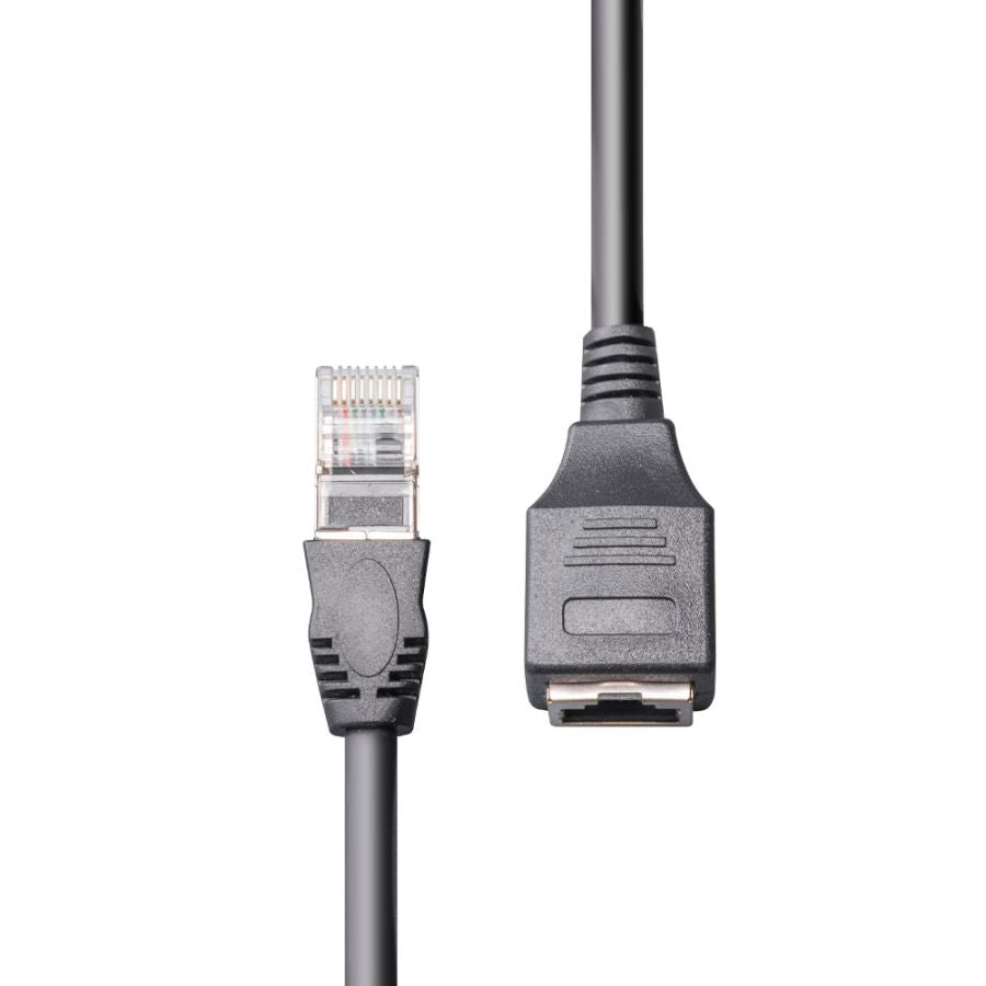 Collection of Midland R74574 microphone extension cable, coiled with RJ-style connectors in a gallery layout