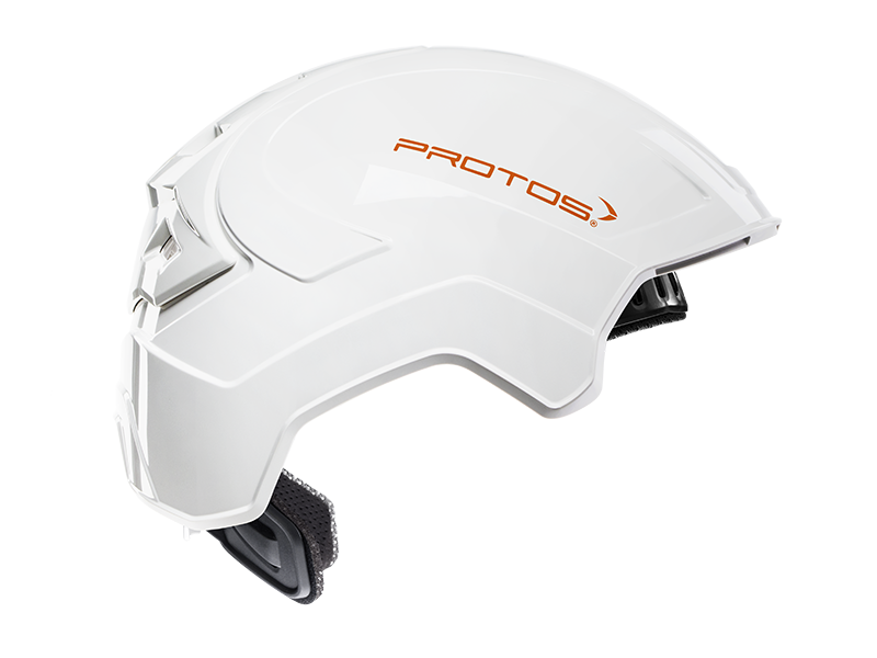Collection of Protos Integral Industry Helmet White, front view in a gallery layout