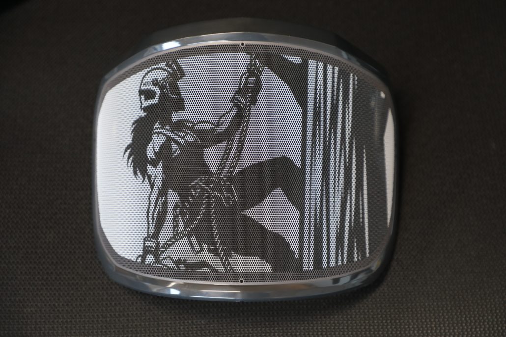 Collection of Protos Custom Printed Metal Visor, Arbgirl design in a gallery layout