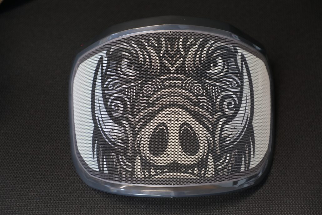 Collection of Protos Custom Printed Metal Visor, Razorback design in a gallery layout
