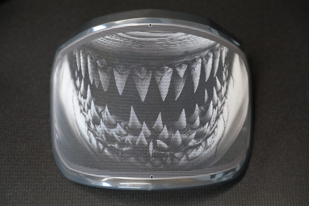 Collection of Protos Custom Printed Metal Visor, Sharky design in a gallery layout