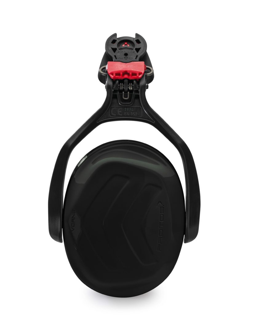 Collection of Protos Hearing Protection ear muff, Black in a gallery layout