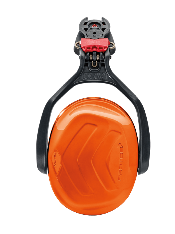 Collection of Protos Hearing Protection ear muff, Orange in a gallery layout