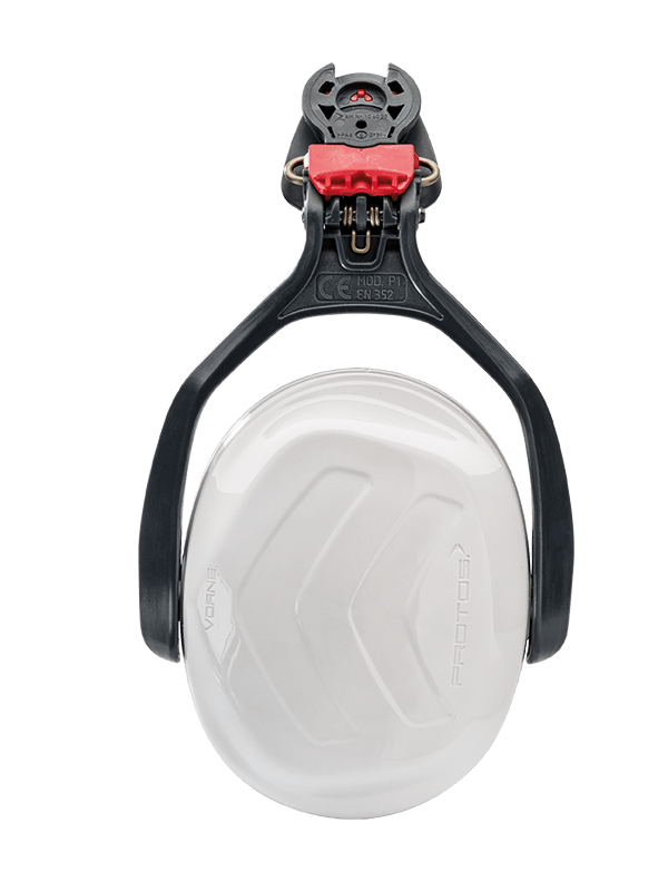 Collection of Protos Hearing Protection ear muff, White in a gallery layout