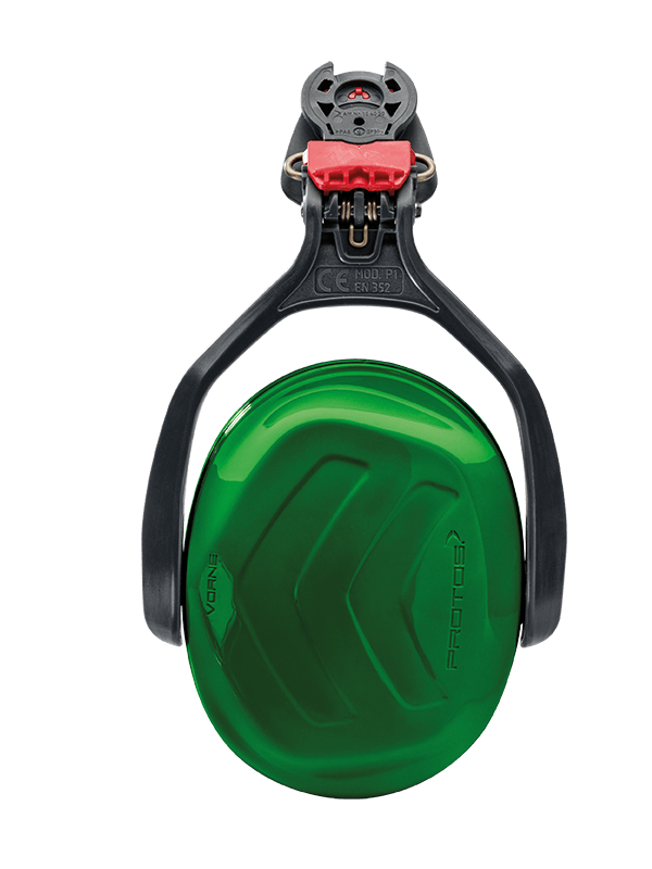 Collection of Protos Hearing Protection ear muff, Green in a gallery layout