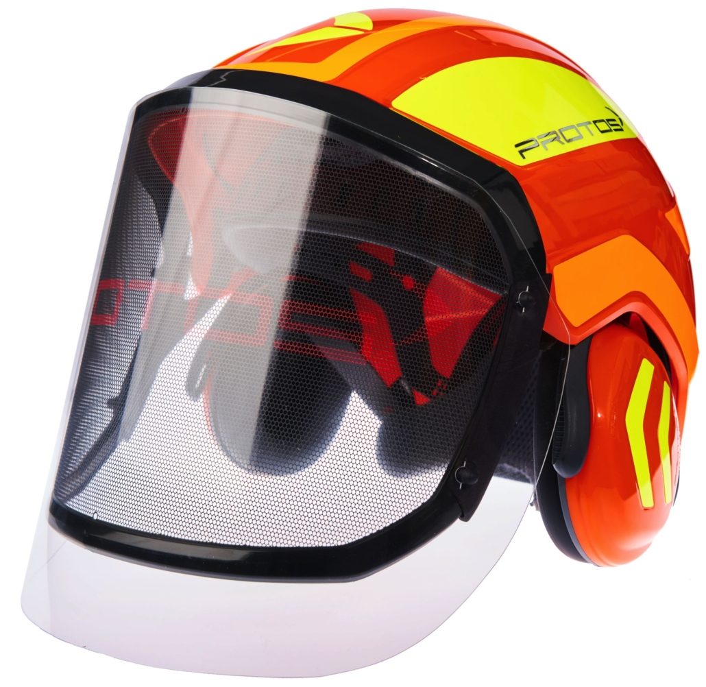 Collection of Protos Clip-On Visor fitted to helmet visor in a gallery layout