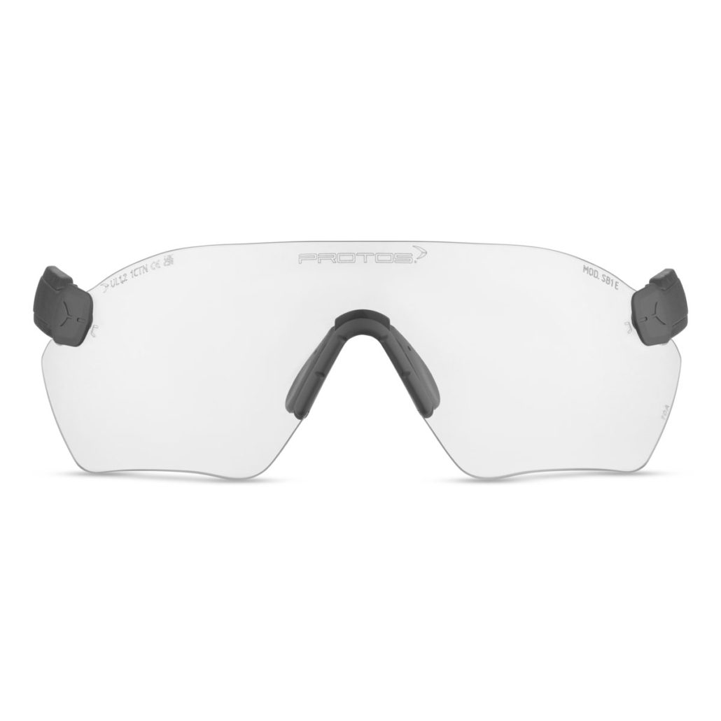 Collection of Protos Safety Glasses SB1-4 E, Clear tint in a gallery layout