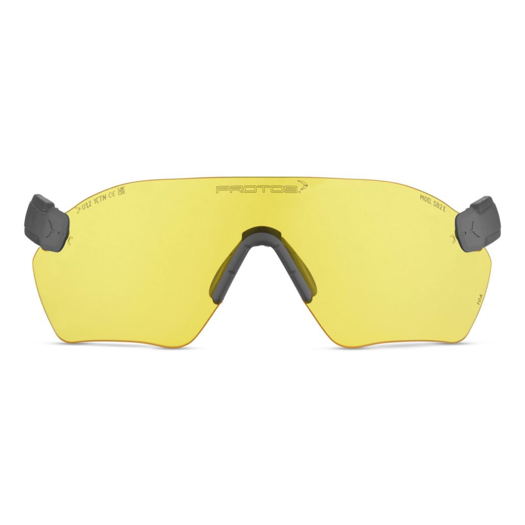 Collection of Protos Safety Glasses SB1-4 E, Yellow tint in a gallery layout