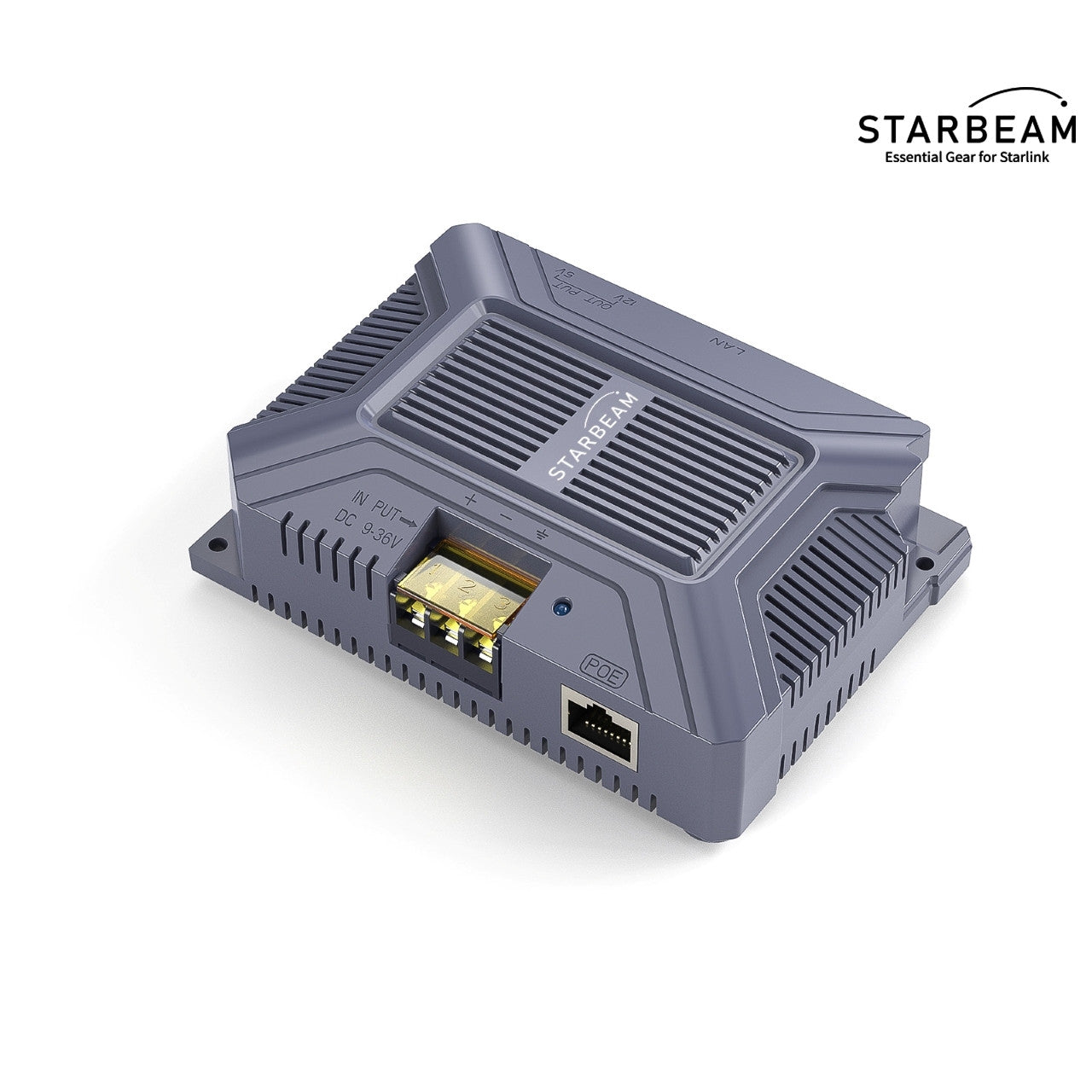 Collection of STARBEAM Starlink Gen3 Standard DC to PoE Power Converter with USB, injector unit in a gallery layout