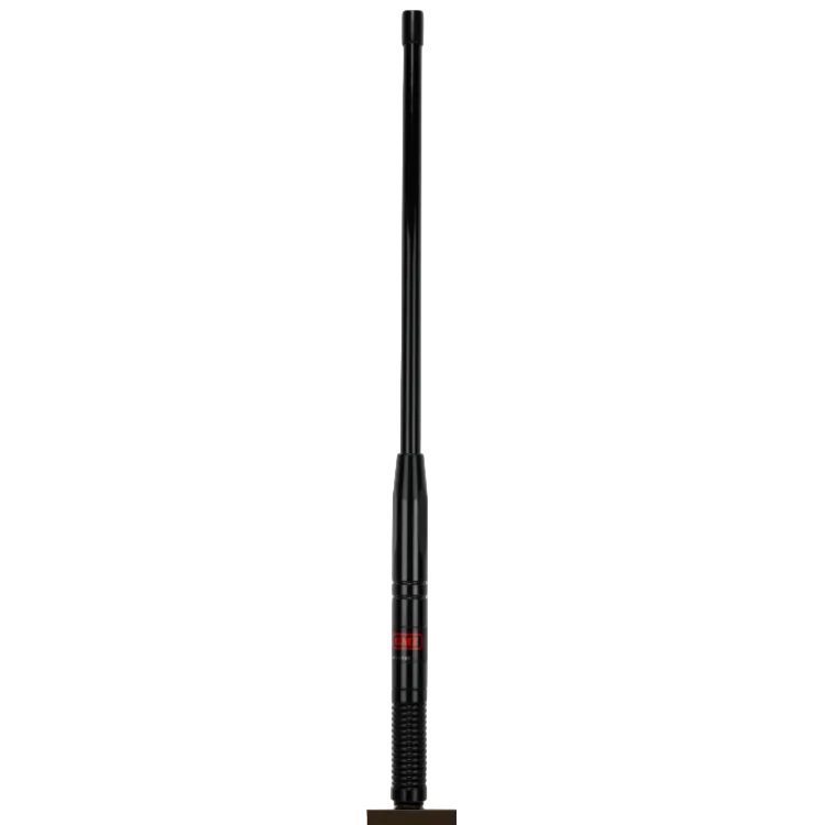 Collection of GME AE4701B black radome antenna, full length view with spring base in a gallery layout