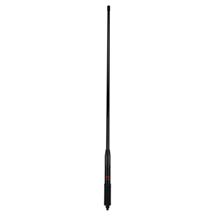 Collection of GME AE4703B black radome antenna, full length view with spring base in a gallery layout