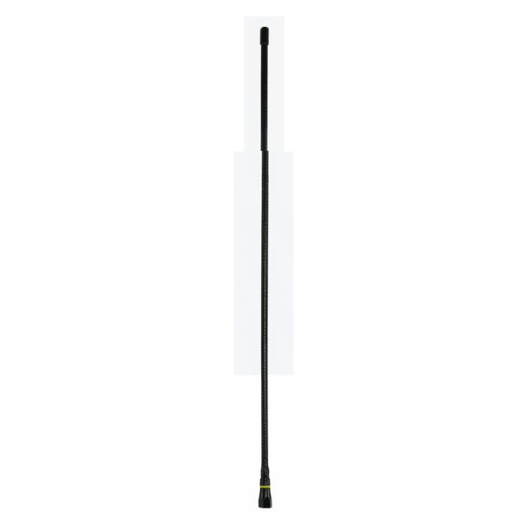Collection of GME AEM7W black fibreglass whip, full length view in a gallery layout