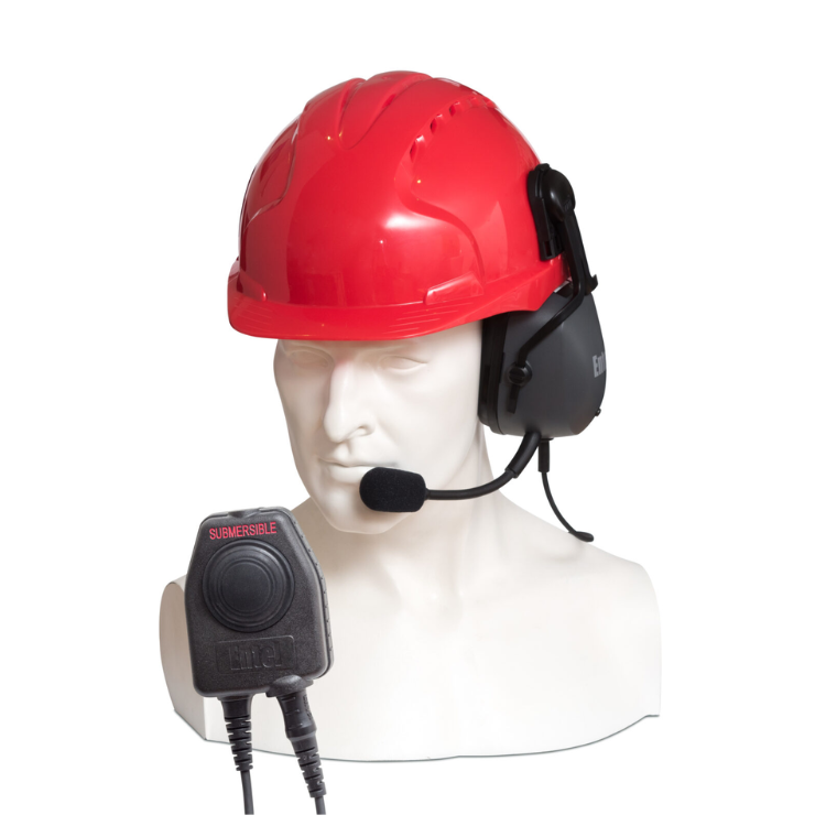 Collection of Entel CHPHS/DT9 single sided ear defender headset for hard hat use in a gallery layout