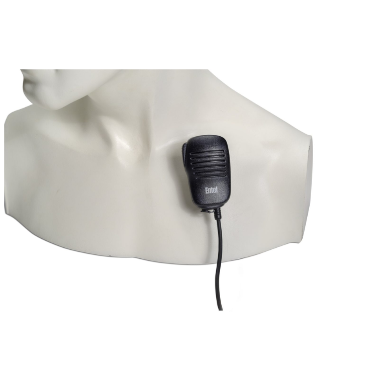 Collection of Entel CMP1/750 pocket size lapel microphone for HT series radios in a gallery layout