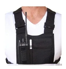 Collection of CRS 4-Way Radio Chest Harness with Pouch in a gallery layout