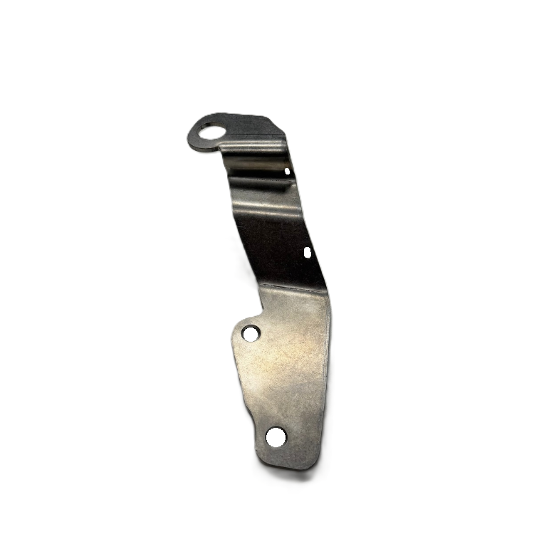 Collection of MSL DBHMTH26 Toyota Hilux 2026+ driver side bonnet hinge antenna mount, top view of 3mm stainless steel bracket in a gallery layout