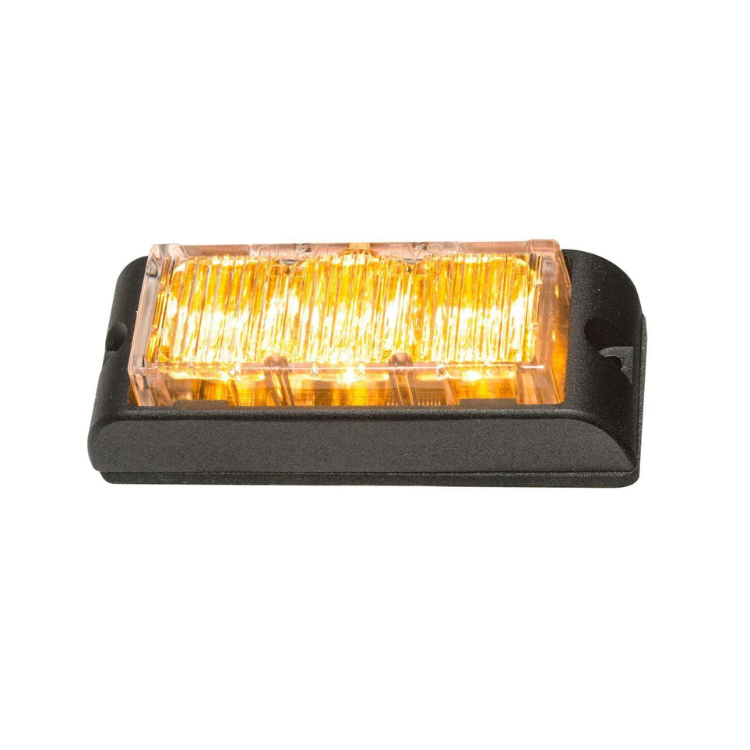 Collection of Amber E3 Grill LED lamps in a gallery layout
