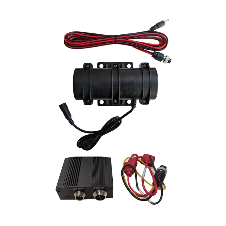 Collection of Viewtech Fleetview FVSVM seat vibration motor with power control box in a gallery layout