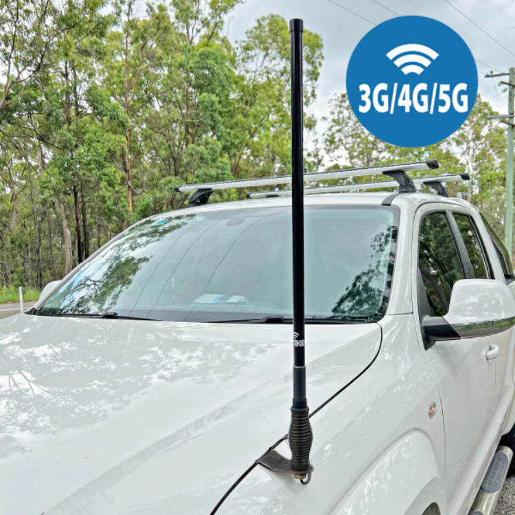 Collection of front of ute mounted strike b3 antenna in a gallery layout