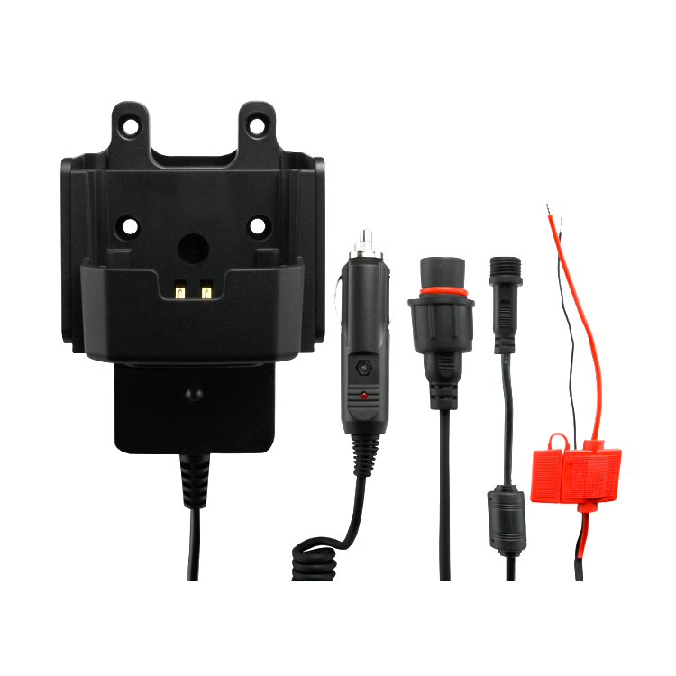 Collection of Black car adapter power supply with multiple connectors in a gallery layout