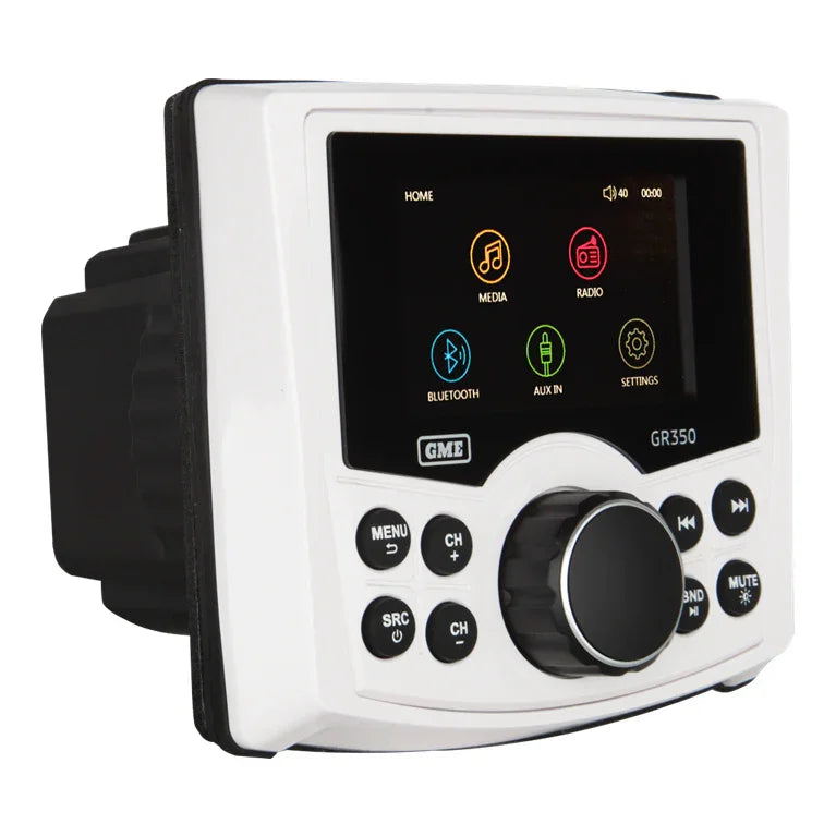 Collection of GME GR350BTW bluetooth stereo angle in a gallery layout