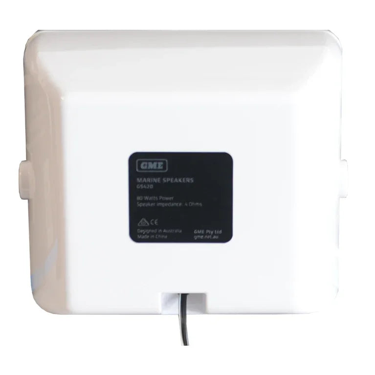 Collection of GME GS420W marine speaker white in a gallery layout